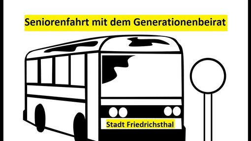 Grafik schwarz-weiß Foto mit gelber Aufschrift der Stadt Friedrichsthal