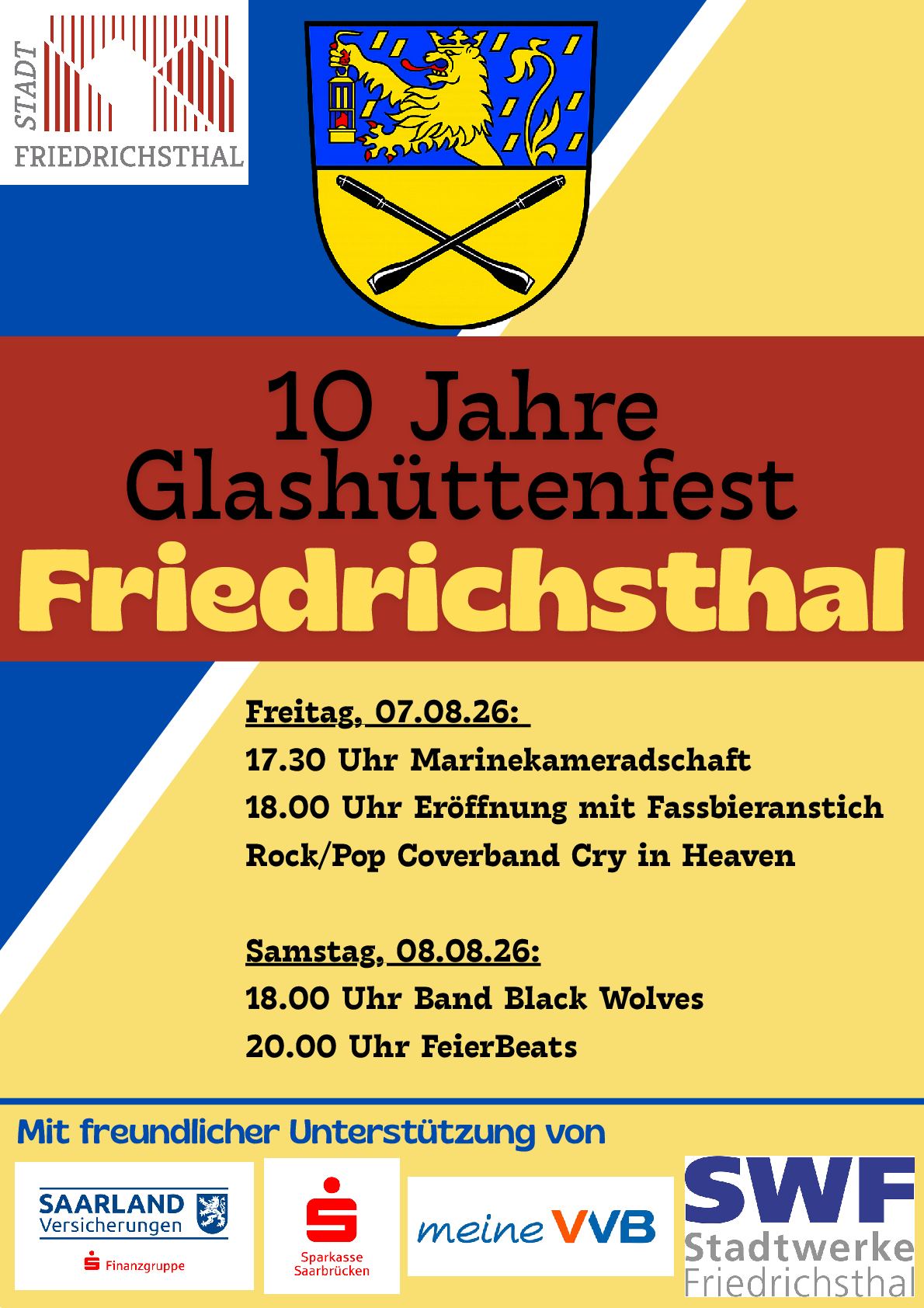 Plakat Glashüttenfest 2026
