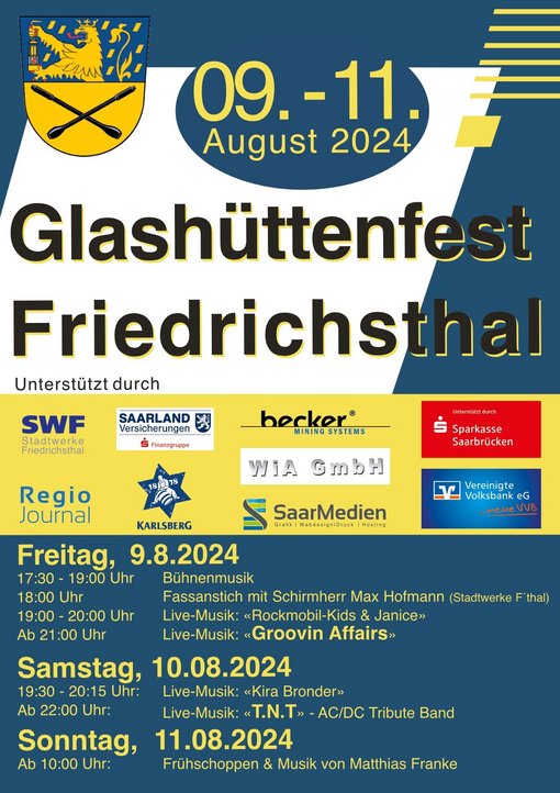 Plakat Glashüttenfest